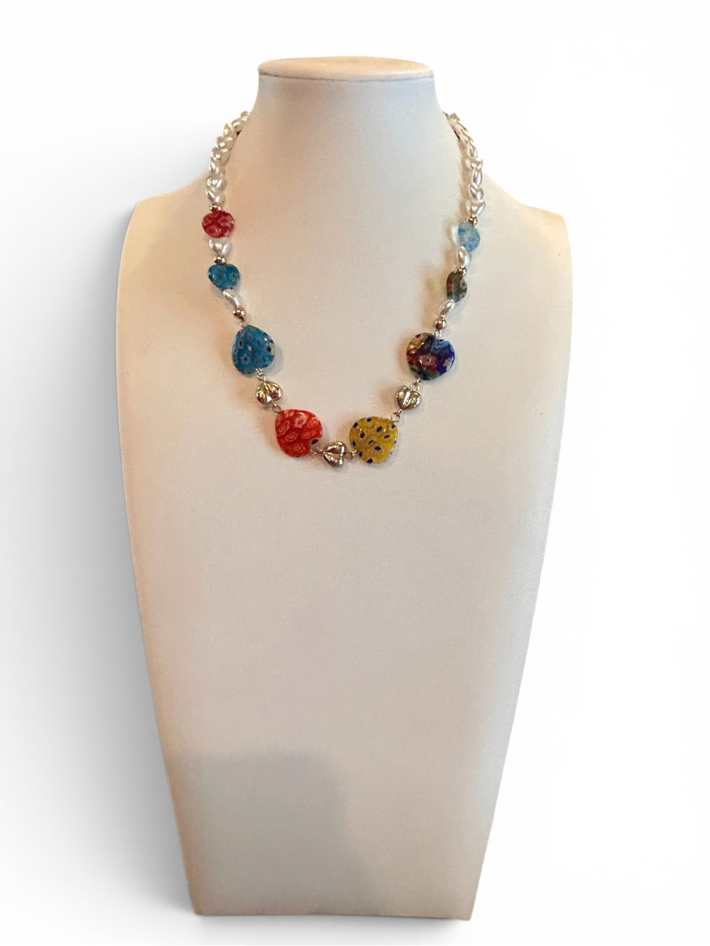 RUSH Mini Heart Glass Bead Necklace